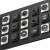 D型模块音视频86面板RS232插座HDMI网络XLR光纤DB9莲花卡侬6.35头 4位86空白面板-黑色