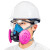 求同2200+2P100C防毒面具工业打磨电焊烟防尘面罩活性炭防异味防毒面罩 2200+2P100C防尘三件套