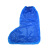 东部工品一次性防雨鞋套防水儿童成人通用防水雨天加厚雨靴长高筒 儿童蓝色/10包 