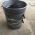 240L360L环卫挂车铁垃圾桶户外分类工业桶大号圆桶铁垃圾桶大铁桶 绿色 2.0mm厚带盖带轮
