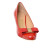 萨瓦托.菲拉格慕（Salvatore Ferragamo）女鞋 红色蝴蝶结罗斯纹女士漆皮高跟鞋奢侈品潮牌520礼物 红色 4.5美码