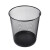 兰诗LAUTEE 金属网面垃圾桶 ZS-8020 黑色圆形中号纸篓 酒店办公室垃圾桶