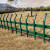 草坪锌钢护栏铁艺花园围栏绿化带篱笆栅栏花坛户外隔离栏 折弯草坪护栏120cm高
