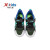 特步（XTEP）童鞋夏季男新品休闲舒适网面透气户外沙滩鞋677215503002 黑/极光绿 28码