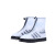 鞋套多彩色加厚防滑防水雨鞋套pvc户外雨天防雨鞋套厂家批发定制七天内发货 蓝白2XL码(43-44,31.5CM)