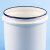 玛仕福 酒精缸 加厚白色消毒棉花缸 实验室用品 搪瓷缸带盖 10cm