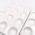 陶瓷反应板点滴板白色黑色6孔12孔 耐酸碱理化瓷比色井穴板实验室 白反应板 6孔 10个