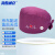 海斯迪克 HKQS-58 手术帽 棉加扣吸汗巾 心电图刺绣护士帽 印花包头帽医生帽 葡萄紫
