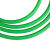 DYQT圆皮带圆条聚氨酯工业传动带圆形带o型带T棒橡胶条牛筋实心绳 绿色粗面8mm1米