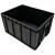 防周转箱配盖塑料黑色导电物流箱加厚物料胶箱 9#箱黑色545415370mm