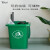TBTPC轮带盖大垃圾桶大号商用餐饮环卫户外垃圾分类箱厨房定 绿色30升(无轮，投放标识)送1卷60x80