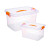  福昀  储物箱 透明款 塑料带提手收纳箱 加厚杂物整理箱  标准中号15L 单位：个