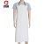 复合工业围裙皮革防水防油PU加厚长款耐酸碱皮围裙 白色