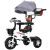 儿童三轮车脚踏车1-3-6岁大号宝宝自行车婴儿手推车遛娃神器 上海永久皮座3合1钛空轮红