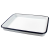 海斯迪克 搪瓷托盘 白色实验室化工消毒盘方形盘HS-26 平底套装（5个型号各一个）