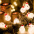 圣诞灯串 圣诞节装饰品led灯串 雪人圣诞树节日装饰品小彩灯闪灯串灯满天星挂件灯饰场景布置 红围巾雪人 4米20灯电池USB两用款