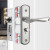 玥玛室内门锁卧室房门锁木门锁不锈钢可调节房间门锁旧门锁换新锁YM-KTS01（125A)