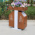 室外木纹垃圾桶特色景观户外双分类垃圾箱园林景点果皮箱可种花 TP-36