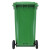 竖文社 新国标大号分类环卫垃圾桶户外带盖垃圾桶 120L绿色