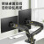 适用于NB 双屏显示器支架万向旋转升降桌面台式悬空自由架17-27寸 F160黑色 承重2-9kg 17-27寸