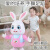 e-zhi跳舞小兔子婴儿玩具0-1岁幼儿抬头训练6个月宝宝早教练习爬行锻炼 20首歌-打鼓小兔子【电池款】 儿童玩具0-6个月新生儿哄娃神器