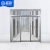 启功不锈钢玻璃门企业办公室单位商场室内推拉玻璃大门QG-BLM35408