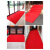 商用 PVC塑胶地垫门口防水防滑丝圈红地毯室外进门迎宾加厚脚垫 红色 整卷1.2米宽*10米