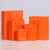 橙色礼品袋手提纸袋礼盒礼物袋服装定 制LOGO衣服购物包装手拎袋 (横)22长*10侧*18高