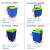 电动车电池盒48V15A20A24A加厚塑料款提手式座桶电池外壳定制 QK-23号蓝绿色
