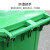 迪普尔 垃圾桶绿色大号商用户外带盖环卫垃圾分类餐饮240升厨房