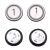 雷殷适用迅达电梯D型按钮5400不锈钢按键方向开关门三针四针配件 下方向(单个按钮价格) 红光 盲文款 四针