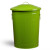 户外垃圾桶超大号铁皮桶彩色带盖64L大堂工业小区环卫果皮箱100L 64L绿色