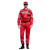 久匀长袖防静电套装工作服救援服应急户外地震水上救援服 红色 XL