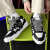 BANDICOOT2024新款潮流韩版男鞋小众设计面包鞋男休闲滑板鞋男鞋 白红 39