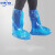 定制 一次性鞋套防水雨天加厚长筒养殖场靴套防滑户外漂流耐议价 蓝色橡筋款200只