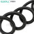    伊莱科（ELECALL)波纹管黑色PP材质防水阻燃软管穿线管 AD21.2 内径17mm(100米）