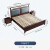楠著新中式床双人床1.8米实木床大床乌金木主卧室套家具WJ316#
