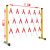 康迪普 可移动伸缩围栏玻璃钢管式安全电力施工绝缘围栏折叠安全隔离护栏 1.5*2.5米非标