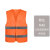 反光衣安全背心工地马甲定制印字衣服志愿者工程可广告服外套LOGO 魔术贴橘色-A71 XL