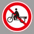 谋福（CNMF）交通标志指示牌 停车场标识牌可定制【禁止人力货运三轮车通行-贴高亮反光膜UV(加铝槽和抱箍)】