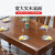 青木川 中式胡桃木餐桌全实木 纯实木餐桌椅组合套装 客厅餐厅家用小户型长方形吃饭桌子四人六人简约现代 1.35米 一桌六椅