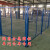 车间隔离护栏网工厂仓库隔断机器设备防护安全网铁丝网围栏栅栏 高2米2米长一柱一网