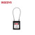 BOZZYS BD-G45 KD 工程缆绳安全挂锁150*3.2MM 不锈钢缆绳 黑色不通开型