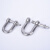 304不锈钢D型卸扣起重的型带螺母扣马蹄钢丝绳吊机扣 M10【D型卸扣】 1个单价