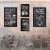 少屿咖啡馆装饰画复古工业风西餐厅奶茶店挂画酒吧手绘黑板coffee壁画 YSHKF-9 30*40（送配件包）黑色框(