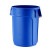 75升塑料圆形储物桶 加厚厨房垃圾桶 【蓝色桶】
