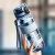 水杯男女小学生儿童水壶tritan塑料便携夏季运动健身旅行杯子 650mL 玉滕青-5029