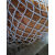 定制适用儿童安全防护网尼龙绳网围网楼梯阳台防坠网彩色幼儿园隔离装饰网 白色5毫米10厘米孔 1米宽需要几米拍几件