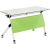 晶立凡 白绿款拼接培训会议桌 可移动长条桌拼接会议桌简约多功能课桌 1400*600*750mm