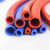 鸣驰 硅胶管耐高温高压双层夹线编织软管蓝色蒸汽管真空加厚硅橡胶水管 内径38mm双层（长1米） 